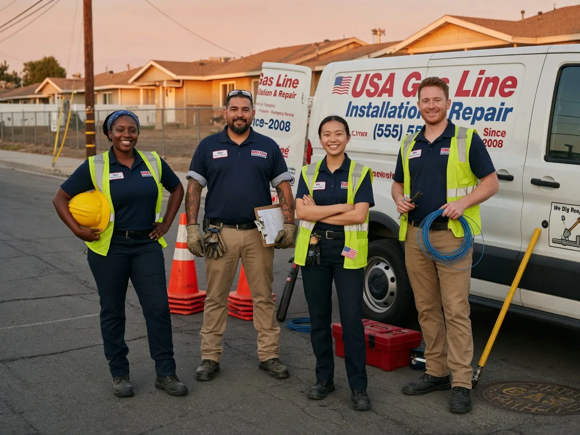 Gas Line Installation company in Norway, KS